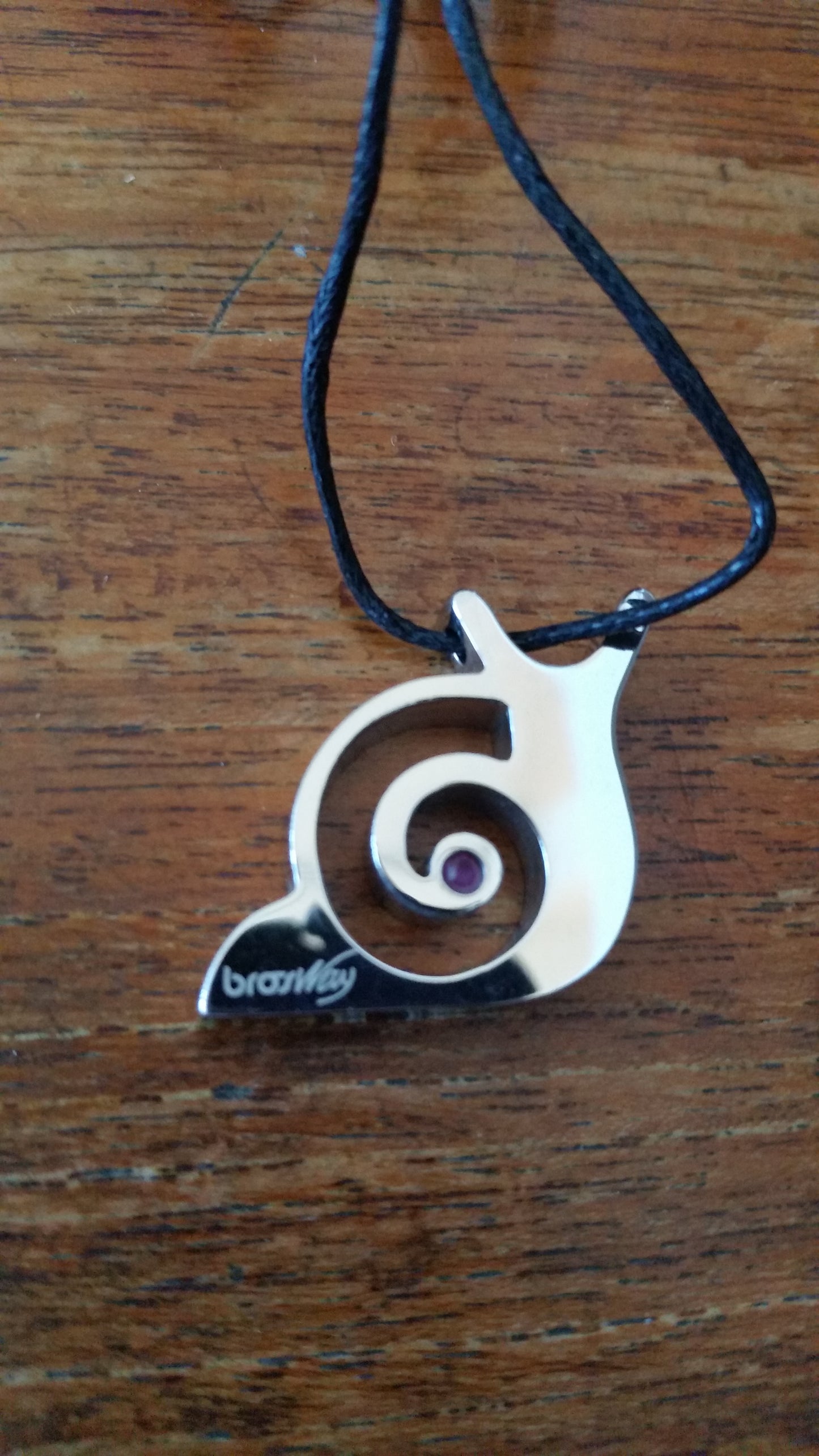 Snail Pendant | Ruby