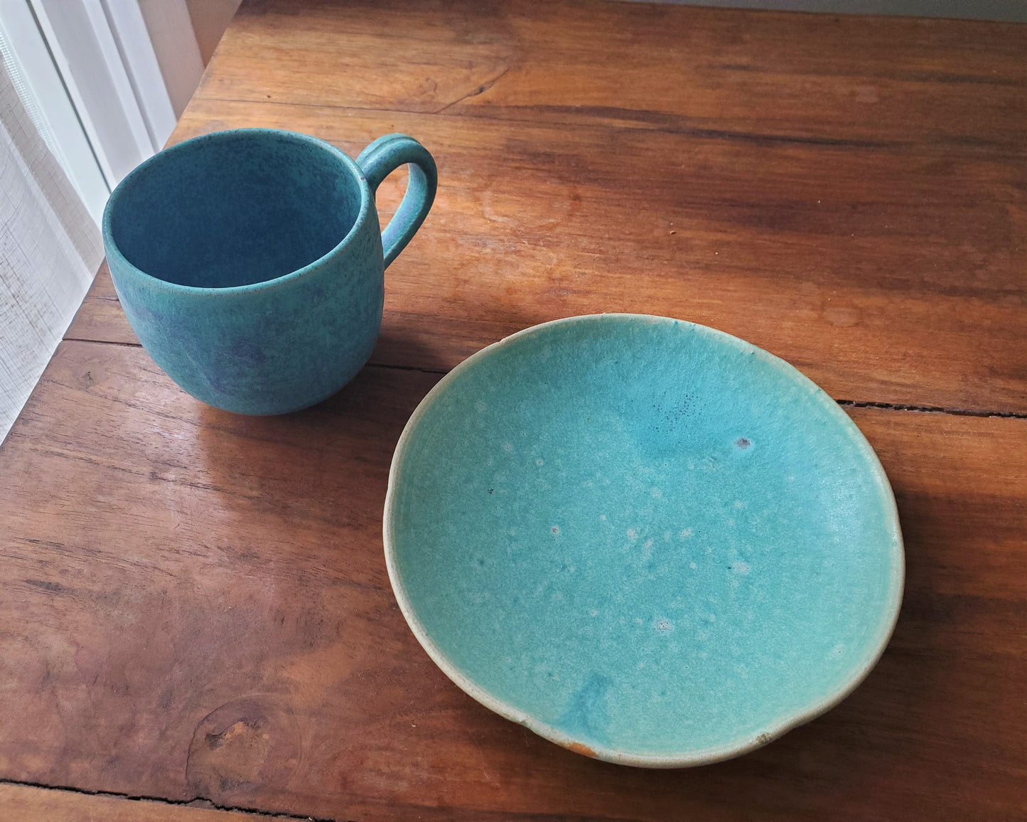 Turkish Blue Tea Cup & Saucer