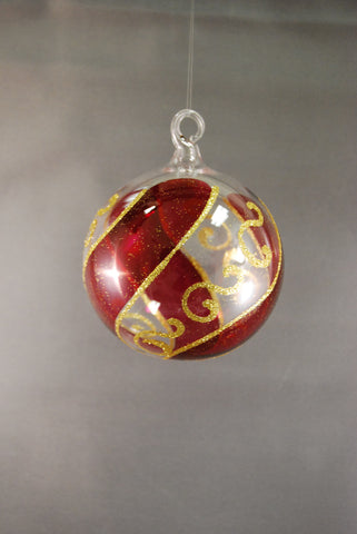 Cranberry Red Sphere Ornament