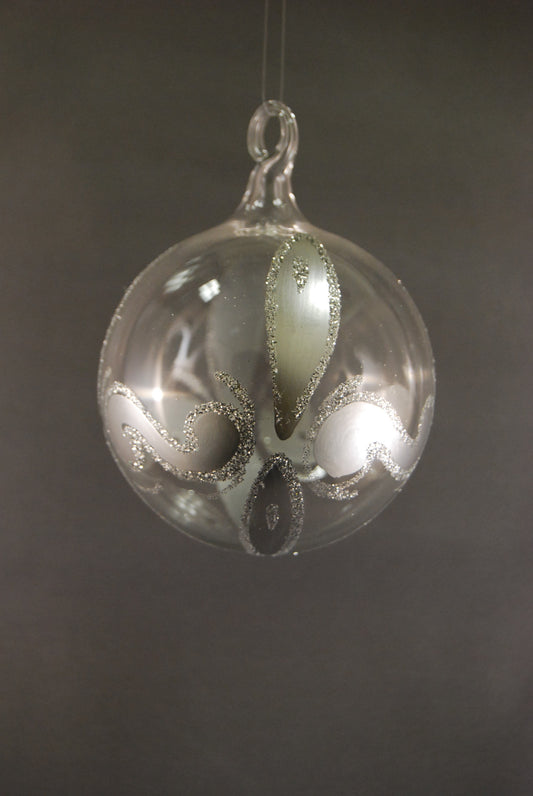 Arctic Silver Flower Ornament