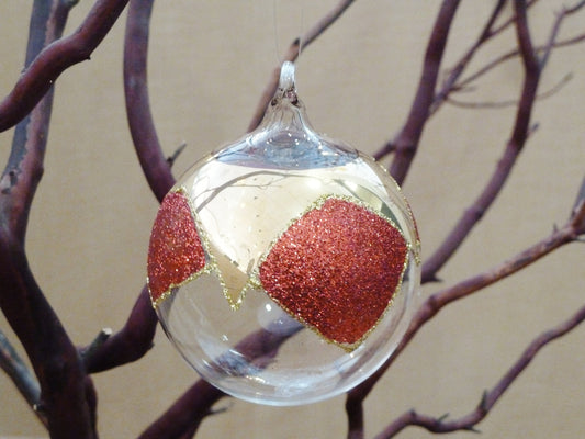 Red Diamante Sphere Ornament